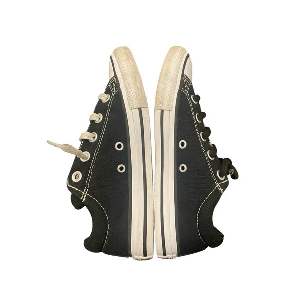 Converse All Star Kids Knit Slip Sneakers Black/White Youth Size 2.5 - Picture 5 of 8